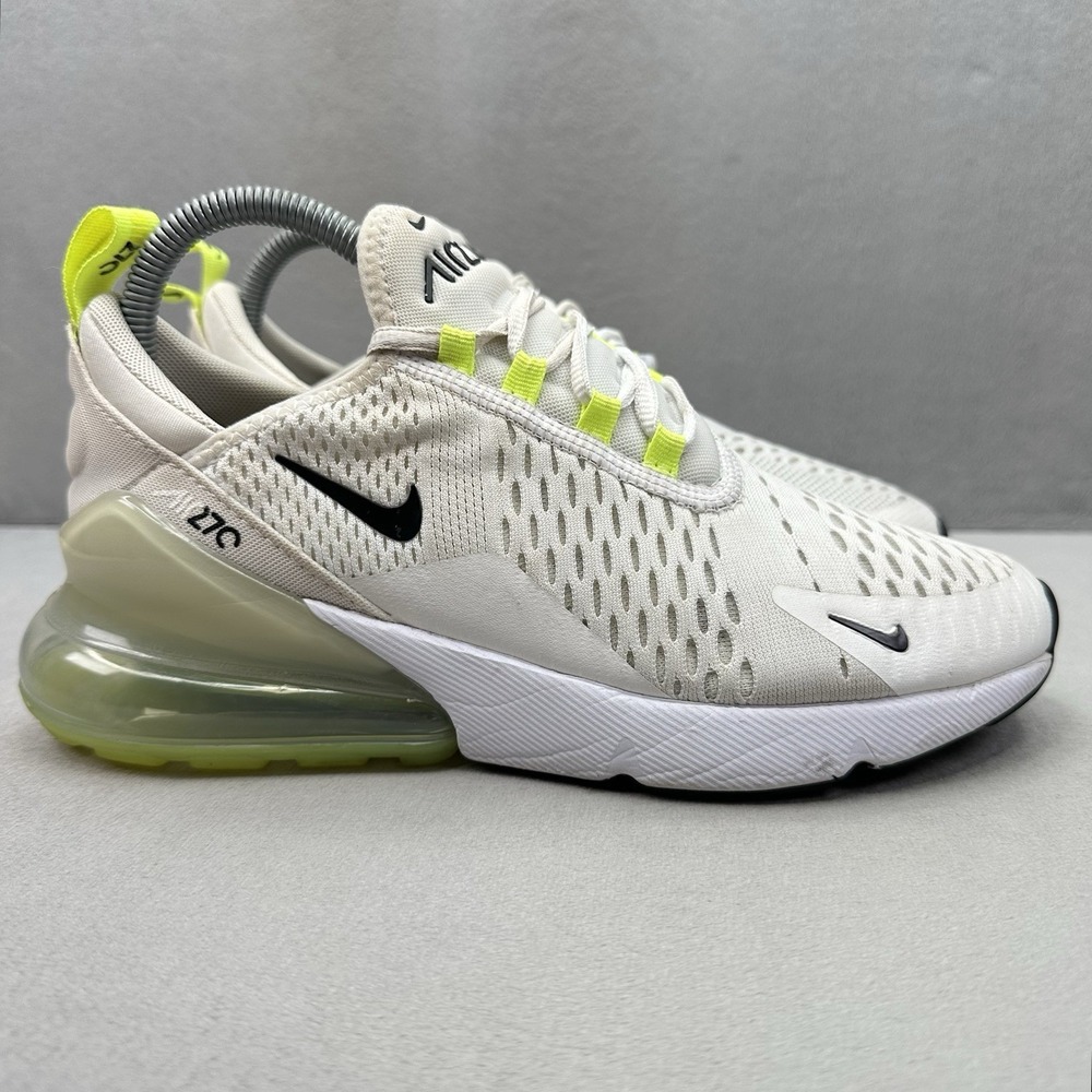 Womens Size 7.5 Nike Air Max 270 Shoes White / Ghost Green Running Sneakers
